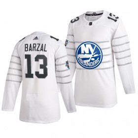 New York Islanders Trikot Mathew Barzal 13 Weiß 2020 NHL All-Star Adidas Authentic - Herren